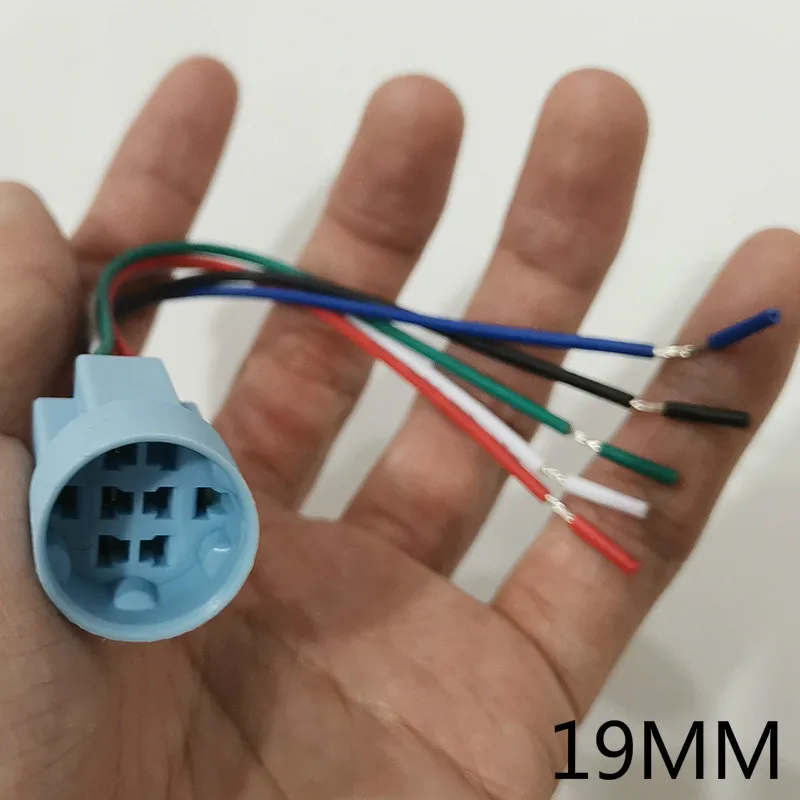 Push Fit Connector - Przełącznik przyciskowy 19 mm z płaskimi